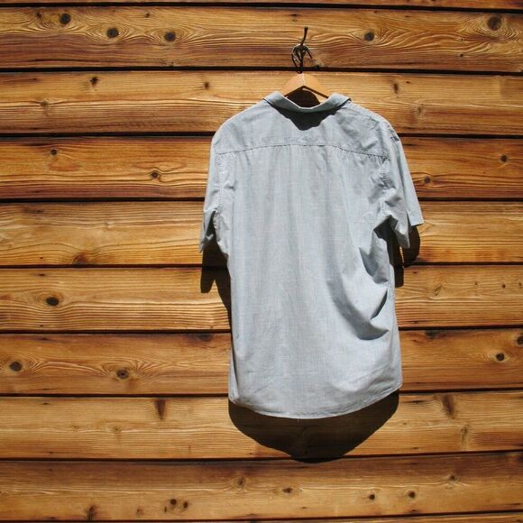 Kuhl Mens Blue Karib Striped Short Sleeve Shirt - Picture 6 of 9